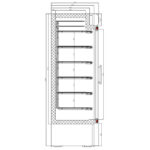 Combisteel Tiefkühlschrank 1 Glastür – Breite 680 – Art.-Nr.: 7450.0165 – Bild 2