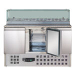Combisteel Compact Line Pizzatisch mit Glas 3 Türen – Bild 3