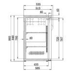 Combisteel Standard Line Barkühler Schwarz 3 Türen – Bild 2
