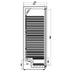 Combisteel HR600 Kühlschrank Edelstahl 1 Tür – Bild 2