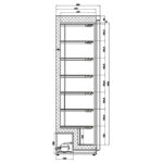 Combisteel HF400 Tiefkühlschrank Weiß 1 Tür – Bild 2
