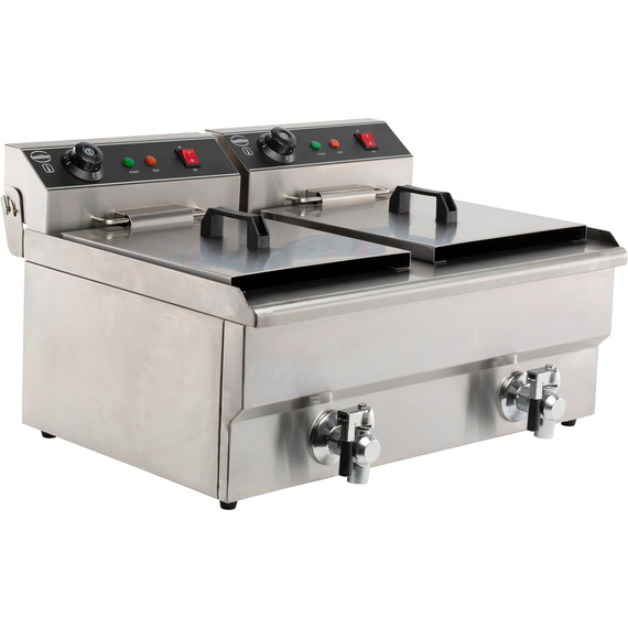 7455_1005-4231.jpg Combisteel Elektro Tischfriteuse 2X8 L – Bild 1
