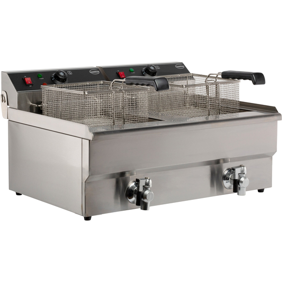 7455_1007-10227.jpg Combisteel Elektro Tischfriteuse 2X10 L – Bild 1