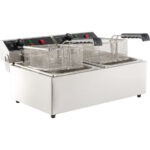 Combisteel Elektro Tischfriteuse 2X6 L – Bild 2