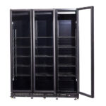 Combisteel Kühlschrank 3 Glastüren Schwarz Nap-1200 Ht - mit Türheizung – Bild 4