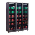 Combisteel Kühlschrank 3 Glastüren Schwarz Nap-1200 – Bild 7