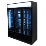 Combisteel Kühlschrank 3 Glastüren Schwarz Fcu-1200 Bl – Bild 5
