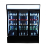 Combisteel Kühlschrank 3 Glastüren Schwarz Fcu-1200 Bl – Bild 4