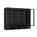 Combisteel Kühlschrank 4 Glastüren Schwarz Jde-2025R Bl – Bild 2