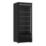 Combisteel Kühlschrank 1 Glastür Schwarz Jde-600R Bl