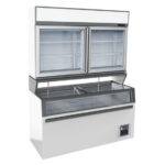 Combisteel Wandtiefkühlung Weiß 2 Glastüren