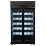 Combisteel Kühlschrank 2 Glastüren Schwarz Irm-770 Bl – Bild 2
