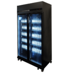 Combisteel Kühlschrank 2 Glastüren Schwarz Irm-770 Bl – Bild 6