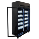Combisteel Kühlschrank 2 Glastüren Schwarz Irm-770 Bl – Bild 9