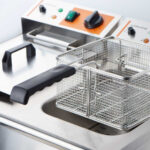 Doppel-Fritteuse CATERINA, 2x 10 Liter, mit Ablasshahn 610x510x390 mm (BxTxH), 2x 3 kW 230V – Bild 2