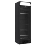 Combisteel Tiefkühlschrank 1 Glastür Schwarz 382L – Breite 640 – Art.-Nr.: 7464.0060