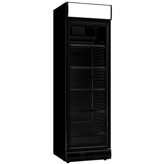 7464_0090-12974_3.jpg Combisteel Kühlschrank 1 Glastür Schwarz – Breite 595 – Bild 1