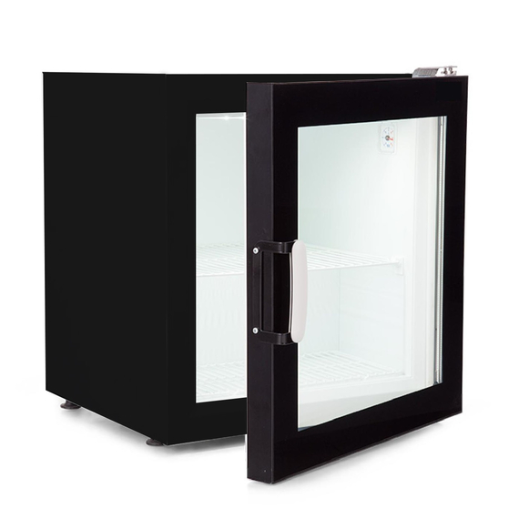 7472_0200_black_colour.jpg Combisteel Tischmodell Tiefkühlschrank mit Glastür für Eis – Bild 1