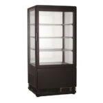 Combisteel Kühlvitrine 68L Schwarz