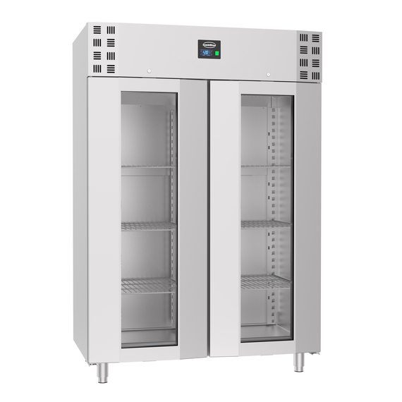 7489_5035.jpg Combisteel Pro Line Tiefkühlschrank Edelstahl Glastür Mono Block 1400 Ltr – Bild 1