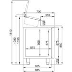 Combisteel Pro Line Saladette 3 Türen 10X 1/3Gn Behälter – Bild 2