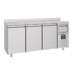 Combisteel 600 Kühltisch 3 Türen mit Schublade für Kaffee