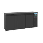 Combisteel Pro Line Barkühler Schwarz 3 Türen