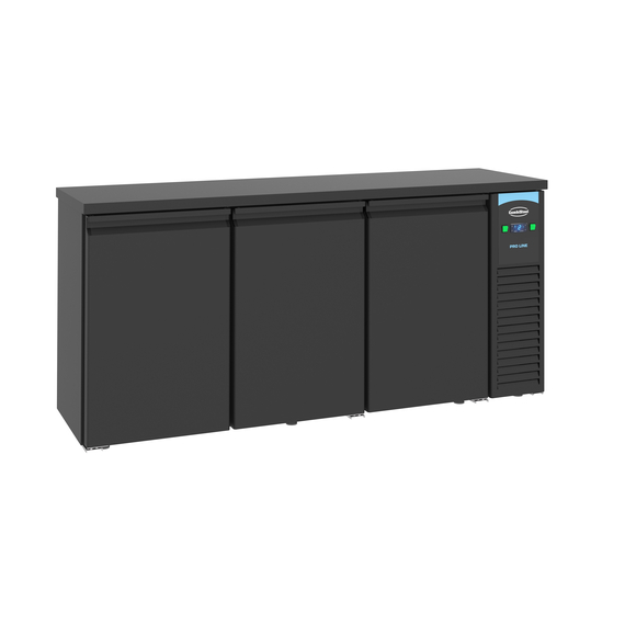 7489_5275_1.jpg Combisteel Pro Line Barkühler Schwarz 3 Türen – Bild 1