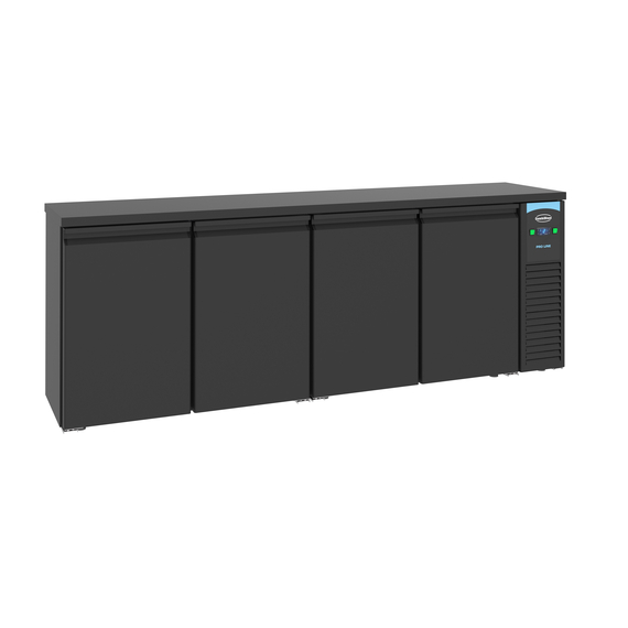 7489_5280_2.jpg Combisteel Pro Line Barkühler Schwarz 4 Türen – Bild 1