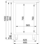 Combisteel Biertheke 2 Türen 1R – Bild 2