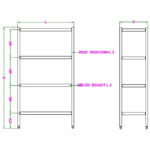 Combisteel Wandbretter 4 Levels Selbstmontage 1500 – Bild 2