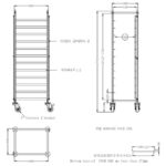 Combisteel Abräumwagen Demontabel En 600X400 – Bild 2