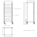 Combisteel Abräumwagen Demontabel 2/1Gn – Bild 2