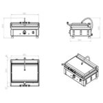 Combisteel Kontaktgrill Gerillt – Breite 510 – Bild 2