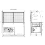 Combisteel Einbaukühlvitrine Rund - Geschlossen 4/1 Gn – Bild 2