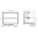 Combisteel Einbau Wandmodell Wärmevitrine Keramik Rund - Schwarz 4/1 – Bild 2