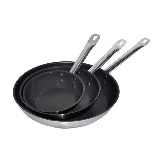 7501_0112-8930.jpg Combisteel Bratpfanne Edelstahl Teflon Beschichtet Ø32 4L – Bild 1