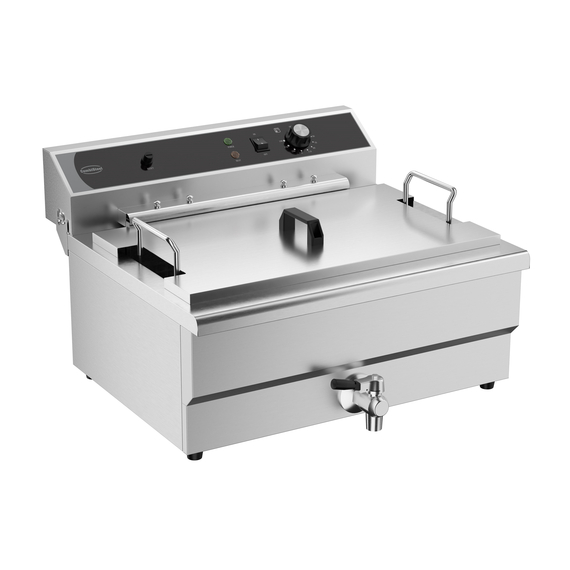 7518_0210_1_1.jpg Combisteel Elektro Tischfriteuse 25L - mit Abflussventil – Bild 1