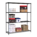 Combisteel Wandbretter 4 Levels 1500 Schwarz Selbstmontage – Bild 2