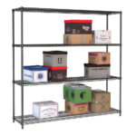 Combisteel Wandbretter 4 Levels 1800 Schwarz Selbstmontage – Bild 2