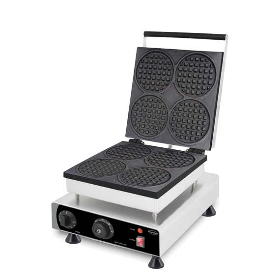 7540_0080_1.jpg Combisteel Waffeleisen 4St Runde Waffeln – Bild 1
