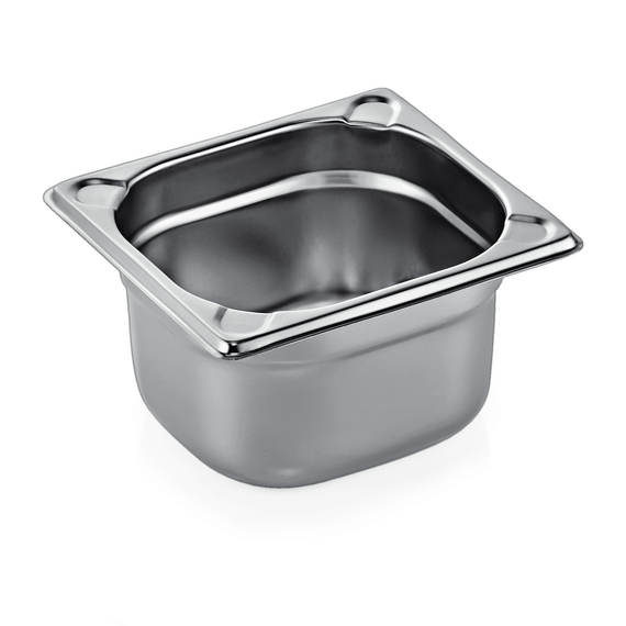 7616100_WS.png Was Germany GN Behälter GN CORE 1/6-100 mm, mit U-Ecken, Chromnickelstahl – Bild 1