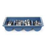 Hendi Besteck-Set mit Tablett, Blau, 525x300x(H)95mm, Rechteckig – Bild 2