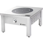 Stalgast Edelstahl Induktions-Hockerkocher, 1 Kochplatte, 5 kW, 500x500x380 mm (BxTxH)