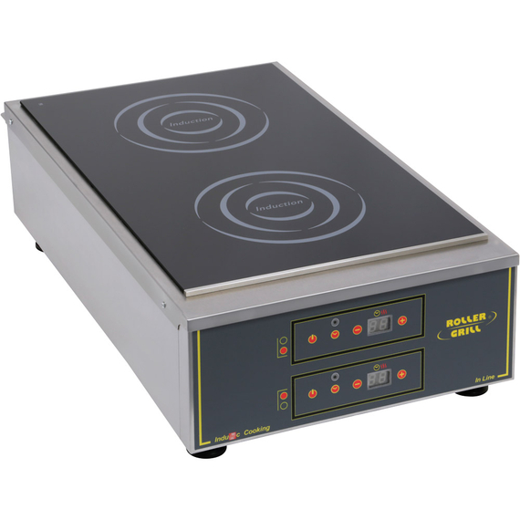 777700V01_Main_product_photo_ObB9x1ykiQE8.jpg Roller Grill Induktions-Kochfeld, 2x Ø 280 mm, 2x 3 kW – Bild 1