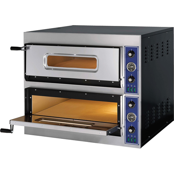 781302V01_MAIN_PRODUCT_PHOTO_BTtQEgqGwHP4.jpg GGF Pizzaofen E-Start Line mit zwei Kammern für 8 Pizzen à 320 mm, 8,4 kW, 900x785x750 mm (BxTxH) – Bild 1