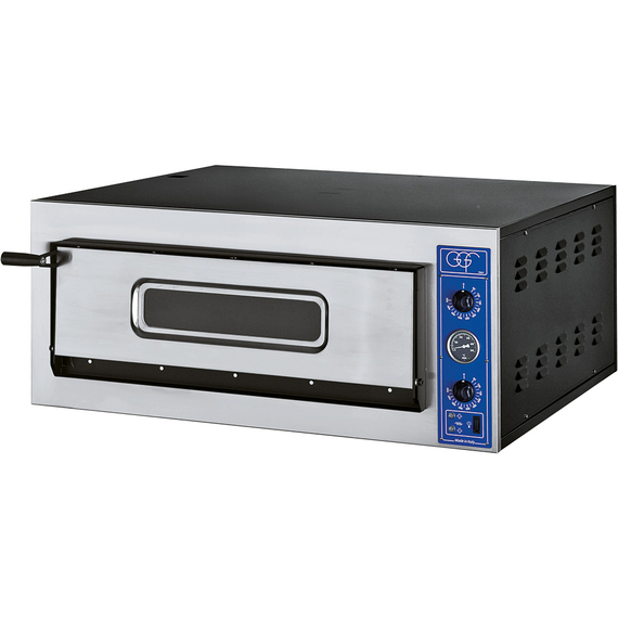 781421V01_Main_product_photo_kZ7z2tC8VD9O.jpg GGF Pizzaofen mit einer Kammer für 4 Pizzen à 360 mm, 6 kW, 1010 x 850 x 420 mm (BxTxH) – Bild 1