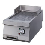 Maxima Gastro Premium Grillplatte - Gerilltes Chrom - Einzeleinheit - 90 cm Tief - Elektrisch