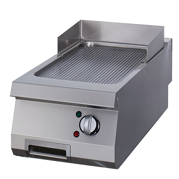 7864n14090301c.jpg Maxima Gastro Premium Grillplatte - Gerilltes Chrom - Einzeleinheit - 90 cm Tief - Elektrisch – Bild 1