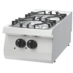 Maxima Gastro Heavy Duty Kochfeld - 2 Brenner - Einzeleinheit - 70 cm Tief - Gas